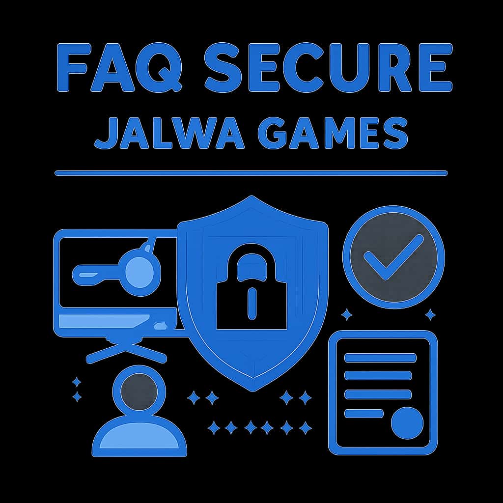 Illustration detailing secure login procedures for Jalwa Games.