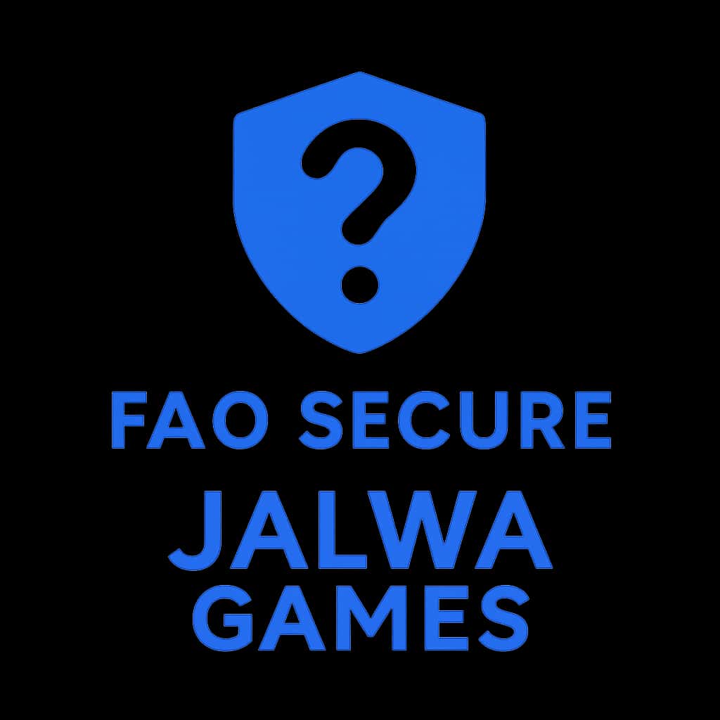 Icon representing FAQ Secure Jalwa Games with a focus on account security.