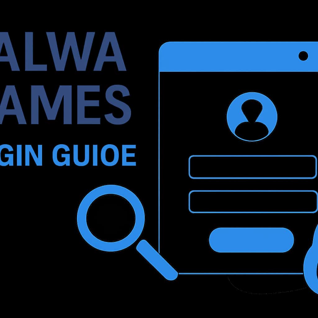 Illustration of Jalwa Games Login Guide processes.