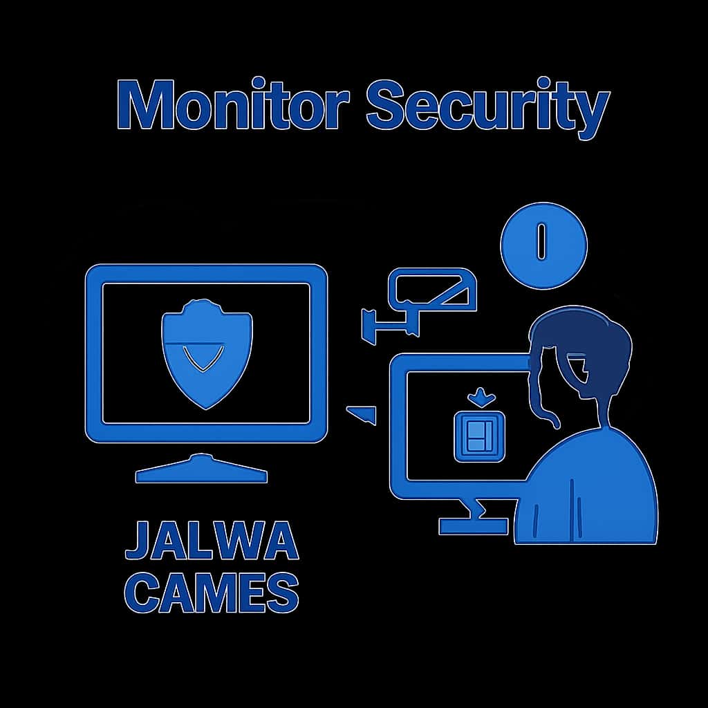 Diagram illustrating security measures for Jalwa Games.