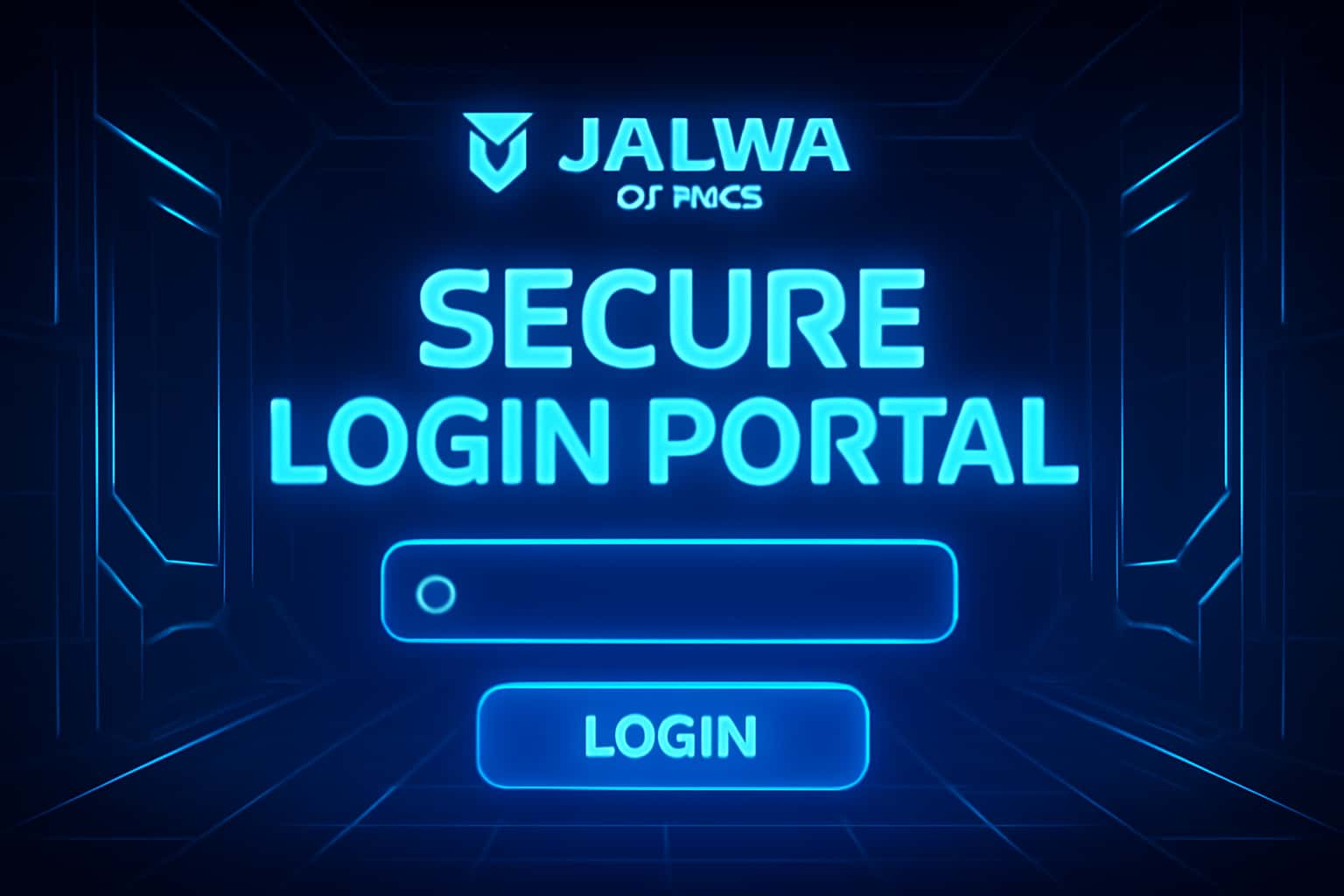 Futuristic login portal background