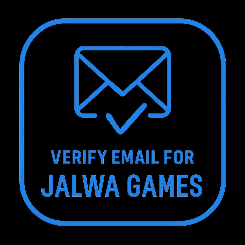 An icon representing email verification for Jalwa Games.